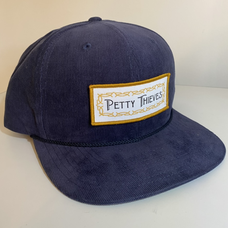 Petty Thieves embroidered corduroy hat