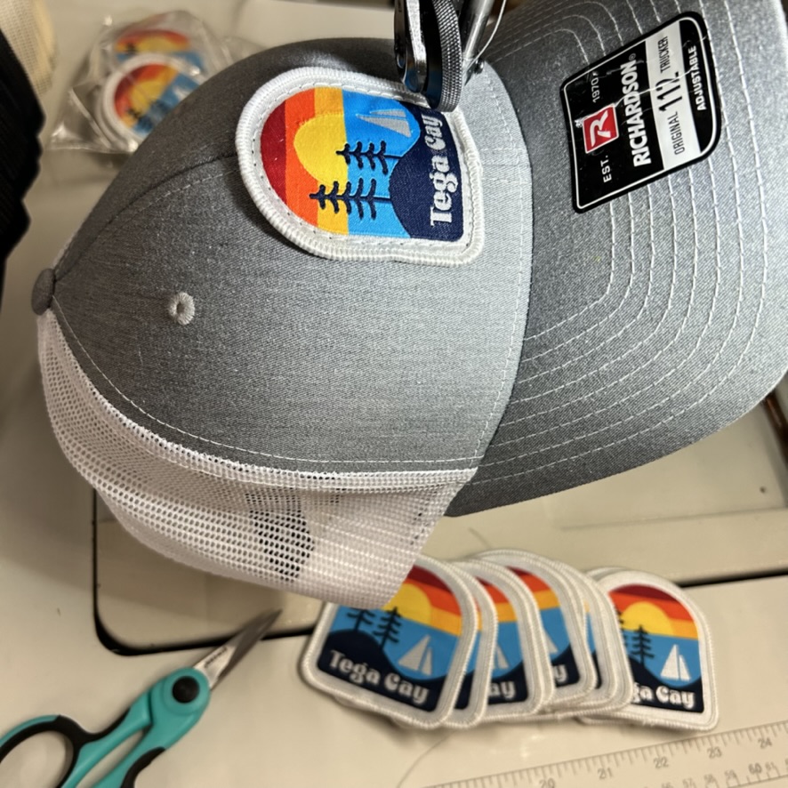 Tega Cay custom patch on Richardson trucker hat