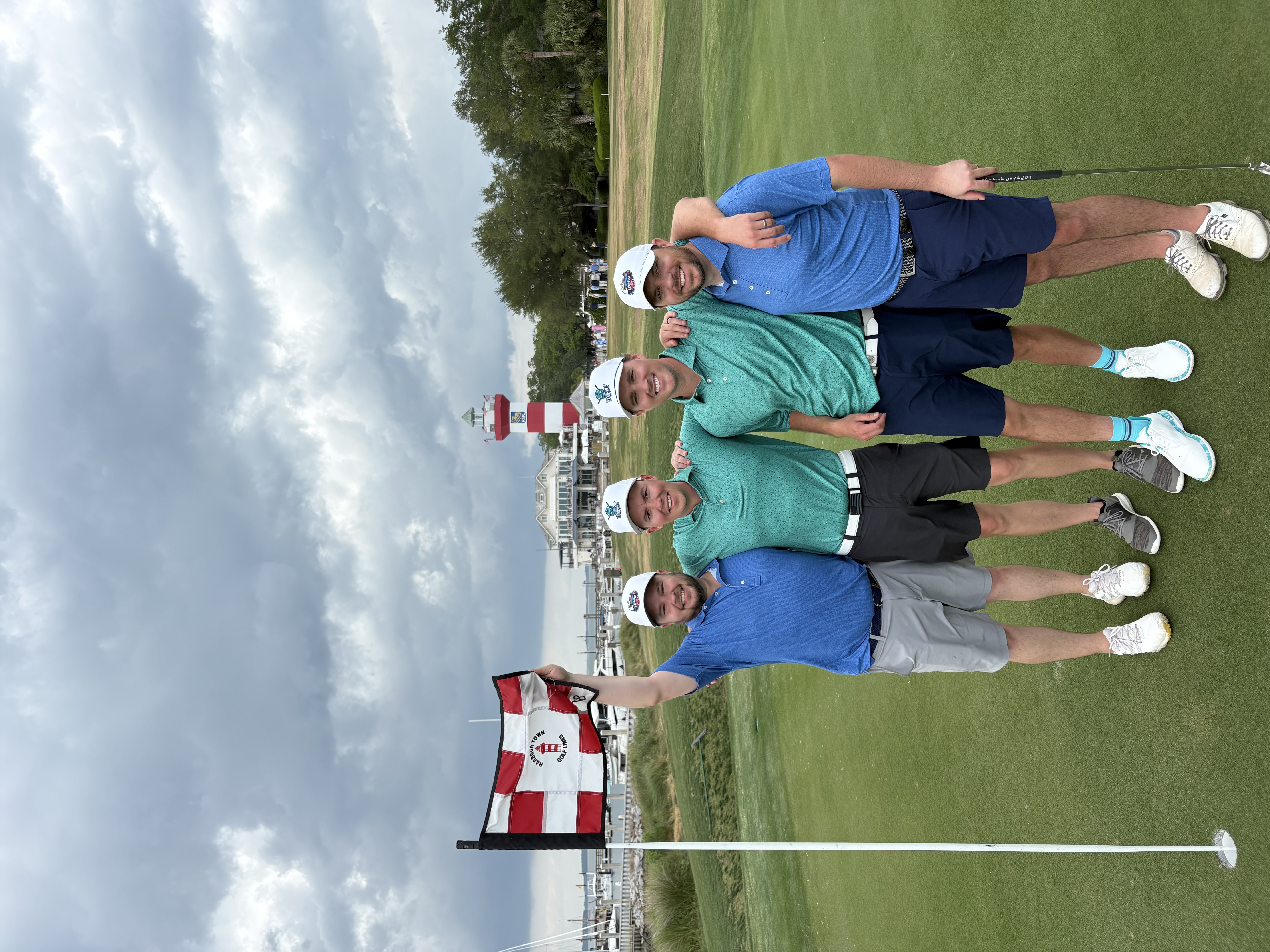 Custom embroidered golf tournament hats at Harbour Town Golf Links Hilton Head