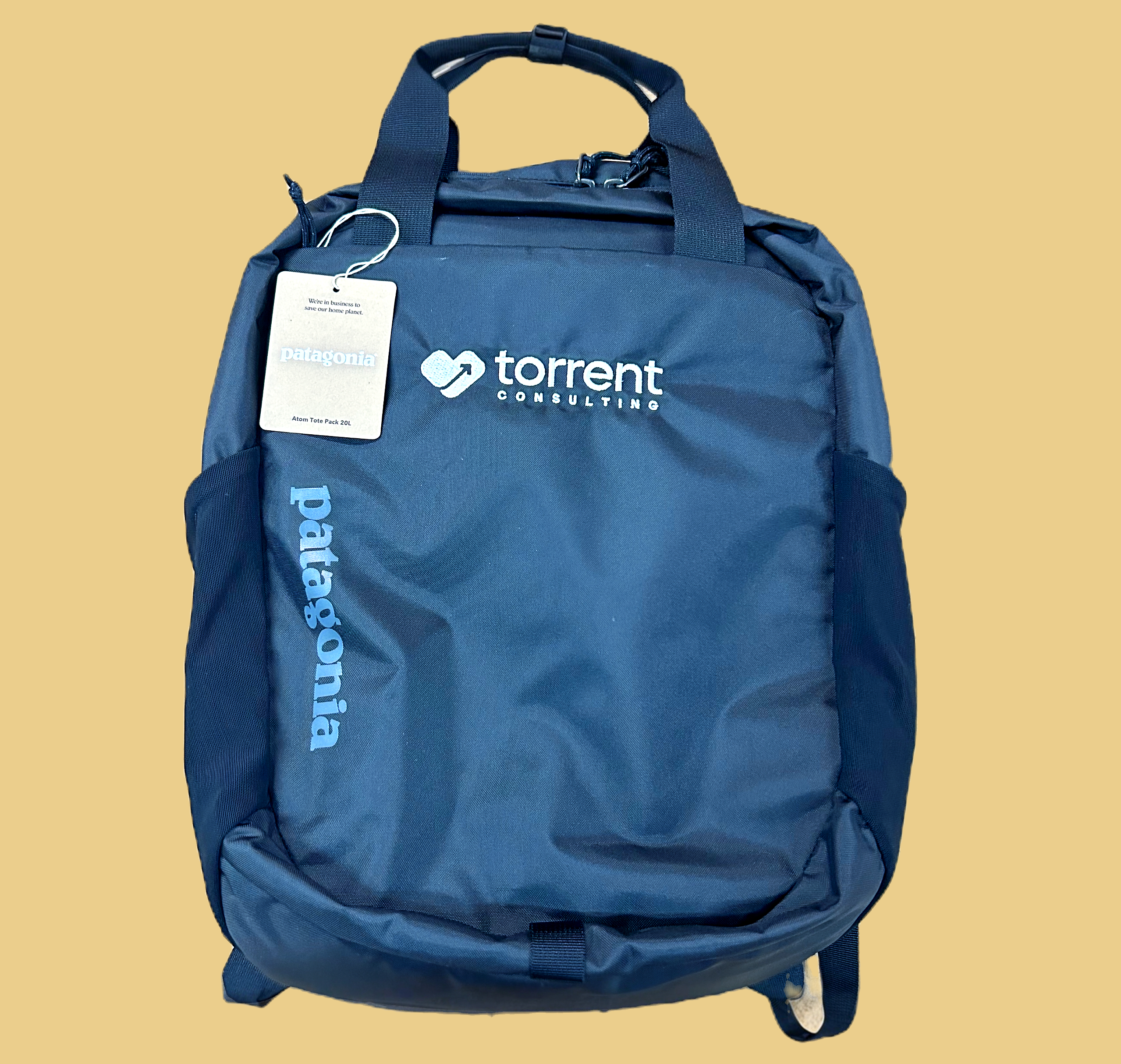 Torrent Consulting — Patagonia Atom Tote Pack with embroidered company logo
